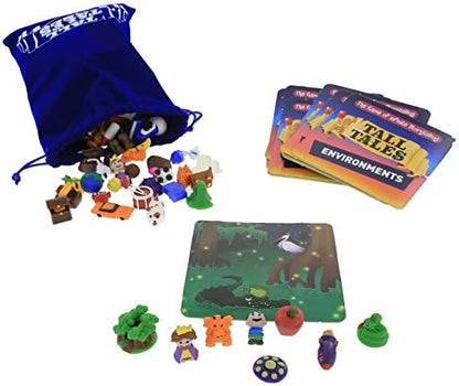 SCS Direct Tall Tales Story Telling Board Game - The Educational Family Game of Infinite Storytelling -Award-Winning Educational Game 5 Ways to Play - Promotes Creativity &amp Language Skill Gift