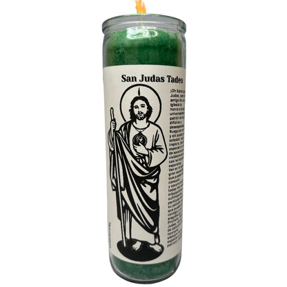 Romesen Special Edition San Judas Tadeo, Veladora 7-Dias, Saint Jude 7-Day Prayer Candle