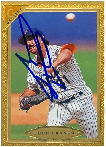 Sports Memorabilia Autograph Warehouse 246974 John Franco Autographed Baseball Card - New York Mets 1997 Topps Gallery - No. 35