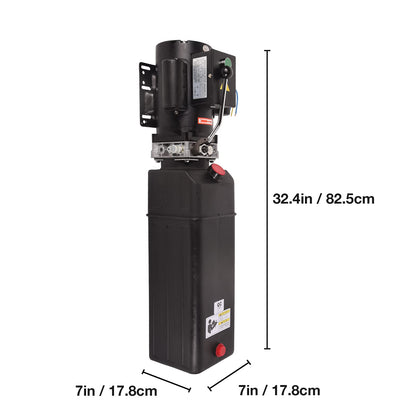 Doppy 3.7 Gallon Hydraulic Pump Unit 3HP 2950 PSI Car Lift Hydraulic Pump for 2 and 4 Post Lifts Car Lifting
