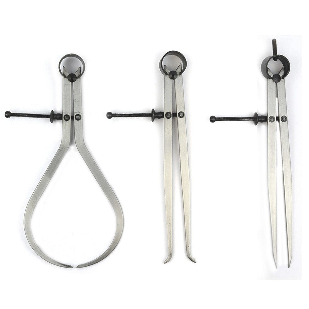 SHOP FOX W1704 Benchtop Lathe and Big Horn 3 Pieces Spring Caliper Set