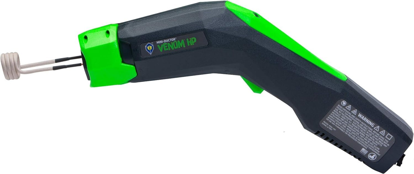 Induction Innovations - Mini-Ductor Venom HP (MDV-787) - Handheld Induction Heater with 3 Basic Coils, Rugged Carrier Case & Operations Manual to Safely Remove Nuts, Bolts, Bearings, & More