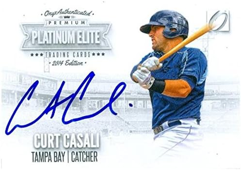 Autograph Warehouse 247930 Curt Casali Autographed Baseball Card - Tampa Bay Rays 2014 Onyx - No. PECC Rookie