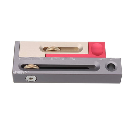 HONGDUI JF06 Kerfmaker Table Saw Tool - 4”/100mm Movable Measuring Block, Mortise and Tenon Slot Adjuster for Woodworking