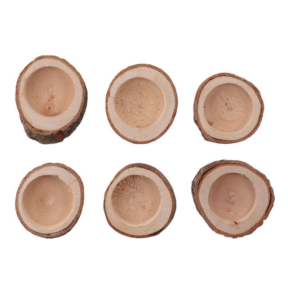 10 Pcs Wooden Tealight Candle Holder Wood Branch Holder Tealight for Party Wedding Xmas Holiday Decoration