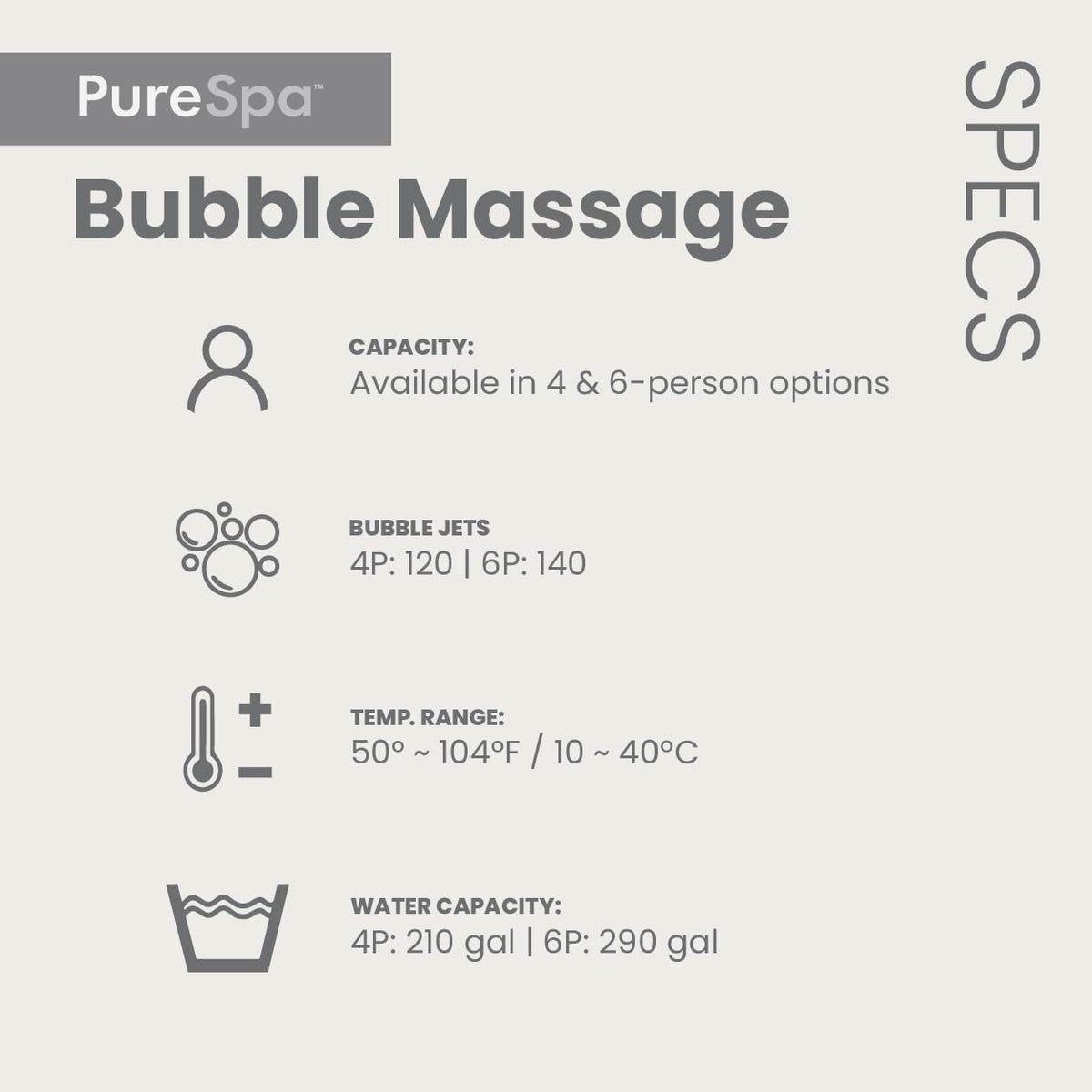 INTEX 28427EG PureSpa Bubble Massage Spa Set Outdoor Inflatable Portable Hot Tub, Includes Energy Efficient Spa Cover, Saltwater System Ready, 6 Person, 85in x 28in