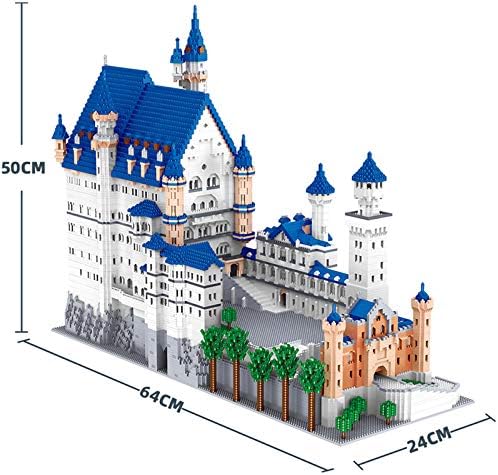 Huge Swan Stone Castle Micro Mini Blocks – 10000pcs Challenging Building Set High-Difficulty 3D Puzzle Ultimate Achievement Cool Decorative Piece Perfect Time-Killer