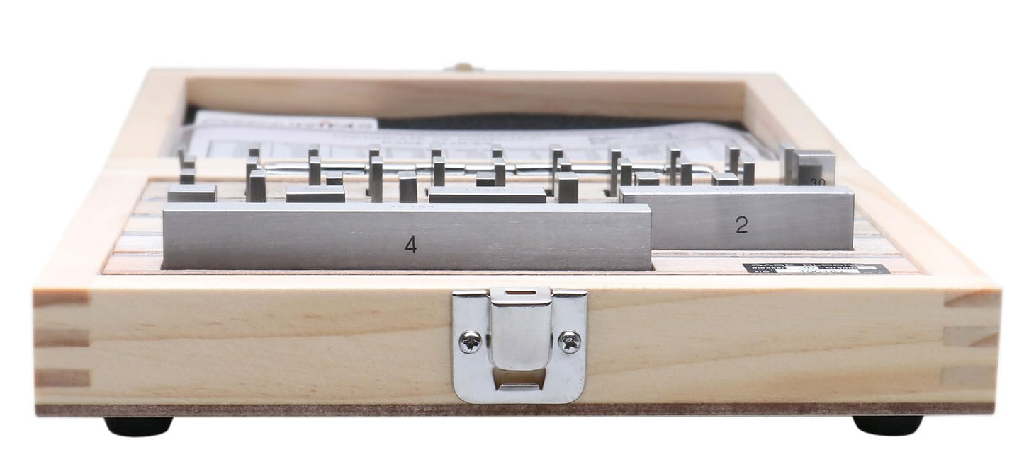 Accusize Industrial Tools 36 Pc Steel Gage Block Set, Grade As-2 Asme B89.1.9-2002, with Mfg Certificate, 0036-6001