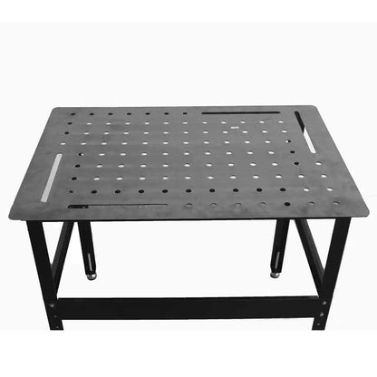 Metrixpio Adjudtable Welding Table Heavy Duty Mobile Steel Workbench with Wheels, 2000 Lbs Load Capacity Work Station Universal Workbench for Metalworking, Cutting Grinding Welding Projects