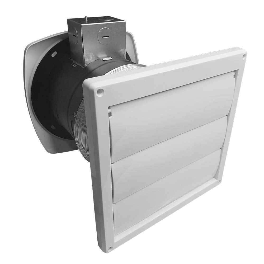 BV Ventilation Exhaust Fan for Home 70 CFM - Wall Fan 4.0 Sones Quiet Airflow, Rooms up to 85 sq ft, Room to Room/Rooms to Outdoor, 6" Diameter, Customizable Vent Fans, Removes Odors, Humidity & Smoke