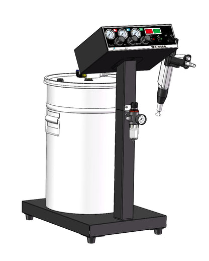 WX-958S 40W 45L Electrostatic Powder Coating Machine with Spraying Gun Powder Coating System Stainless Steel