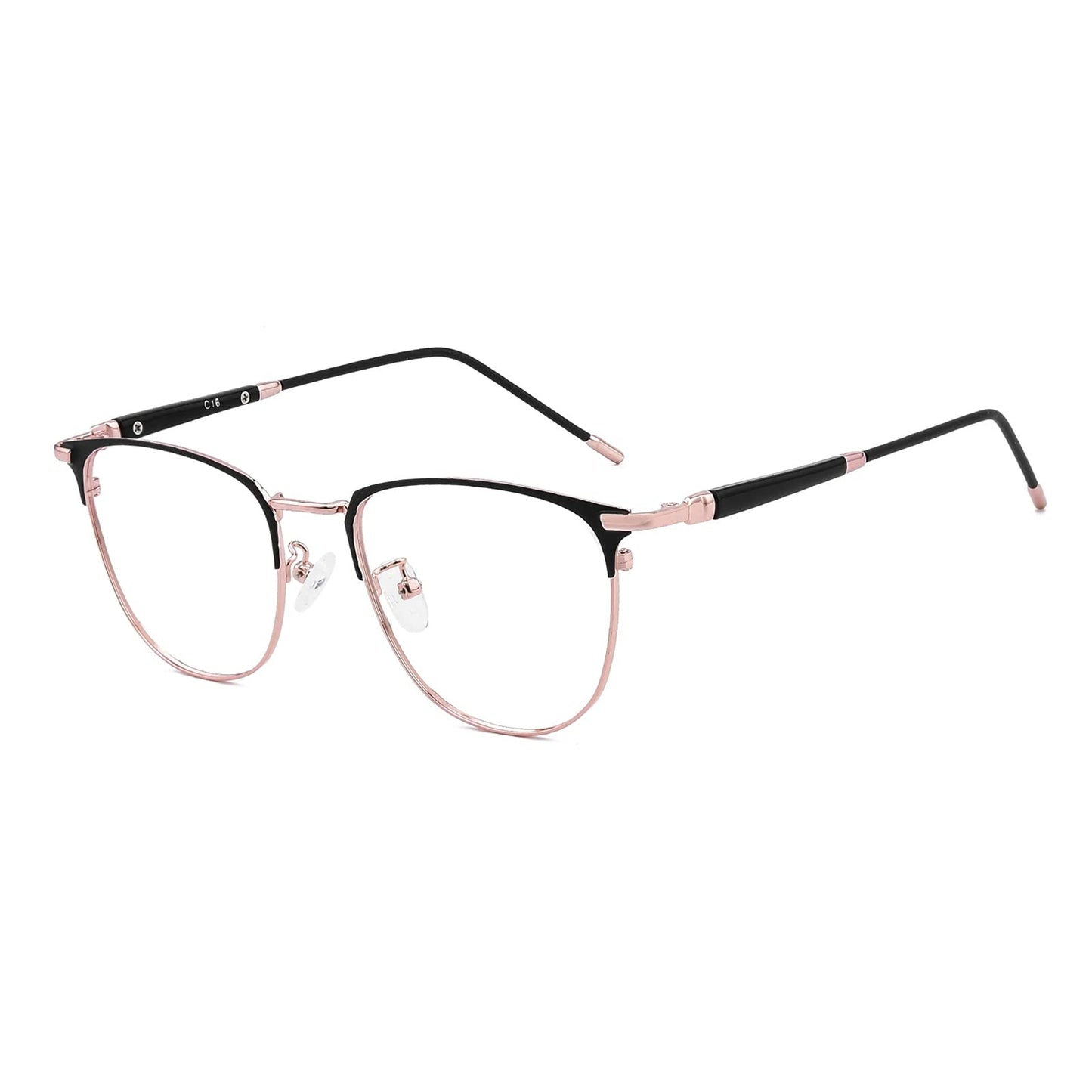 GUDVUE Blue Light Glasses, Computer/Gaming/TV/Phones Glasses for Women/men, Anti Glare/UV400/Eye Strain, Rose Gold