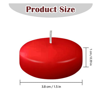 20 Pcs Floating Candles Centerpieces, 1.5 Inch Unscented Floating Candles, Warm Tealights Candles for Wedding, Night, Christmas, Valentine's Day,Home Decor and Party Decoration (Red+White (20pcs))