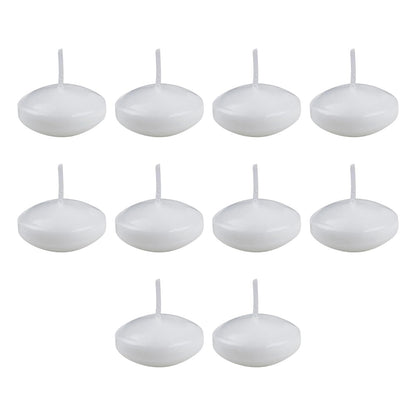 Unscented Floating Set of 10 – Versatile Wedding, Christmas, Spa Decor with Long-Lasting Burn Time Christmas Floating
