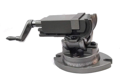 Milling Machine Vise 2"(50 mm)-3 Way (Swivel,Tilting,Angle Vice) Machine Tool Milling Vice Vise Grey