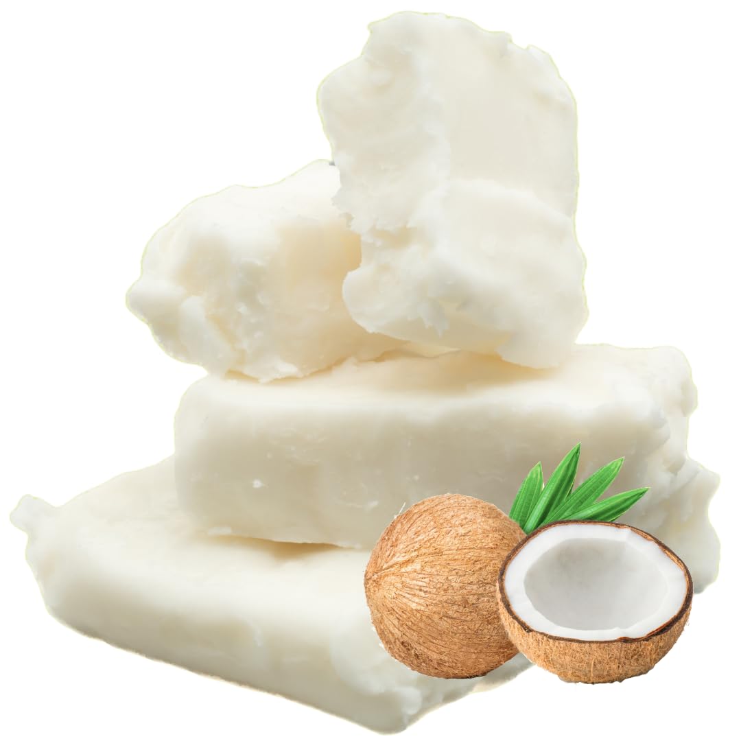 Coconut Candle Wax 6lb by FLEUR DE SPA – Premium All-Natural Coconut Wax Blend – Made in USA – Clean Burn, Great Scent Throw – for DIY Candle Making (6 Pound Box)