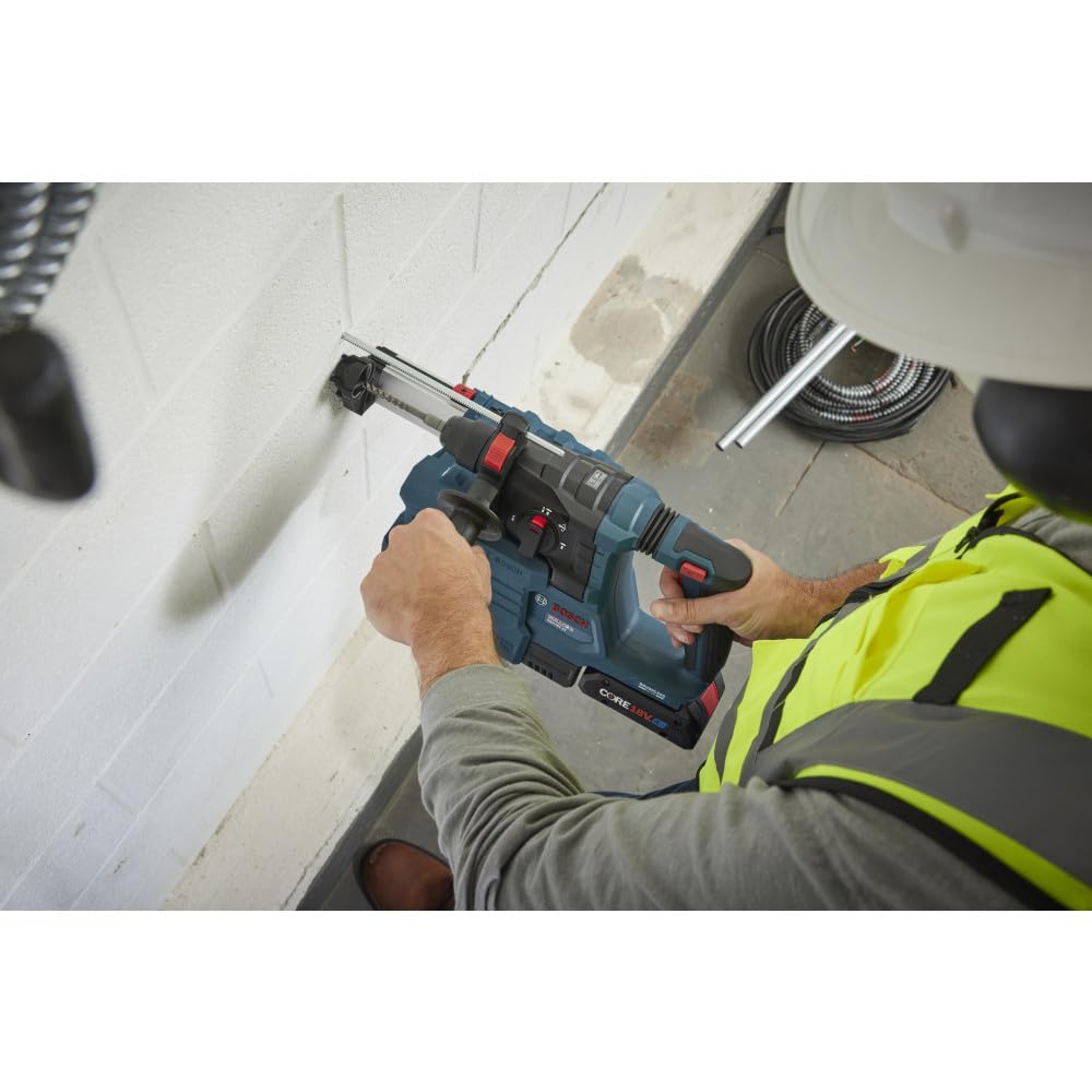 Bosch GBH18V-22K24 18V Brushless SDS-plus® Bulldog™ ¾ In. Rotary Hammer Kit with (2) CORE18V® 4 Ah Advanced Power Batteries