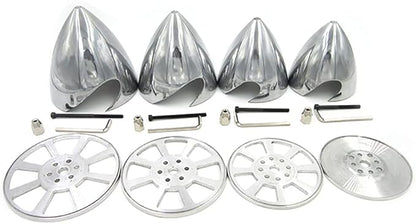 Metal Propeller Spinner Dia 70mm-127mm CNC Plane Spinner for DLE Gasoline Engine DLE20 DLE30 DLE55 DLE111 DLE222 RC Airplane (4.5(114MM))