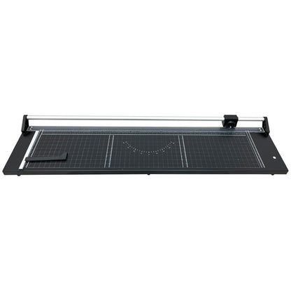 INTBUYING 48 Inch Commercial Manual Precision Rotary Paper Trimmer with an Angle Line Smart Rotary Paper Cutter for Cutting Photo Paper, Film, hot and Cold Laminating Paper, etc