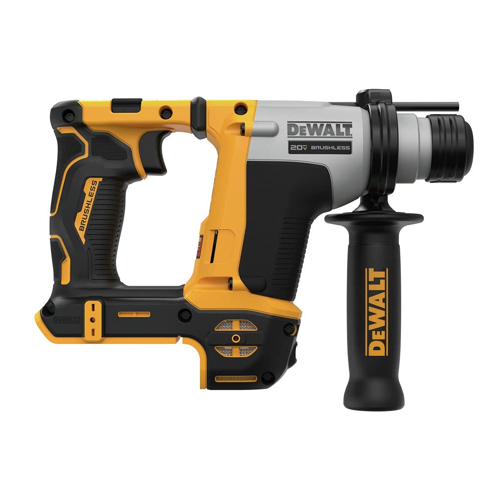 DEWALT 20V MAX SDS Plus Rotary Hammer Drill, Cordless, 5/8 in., Tool Only (DCH172B), Special Feature Brushless Motor, Compact