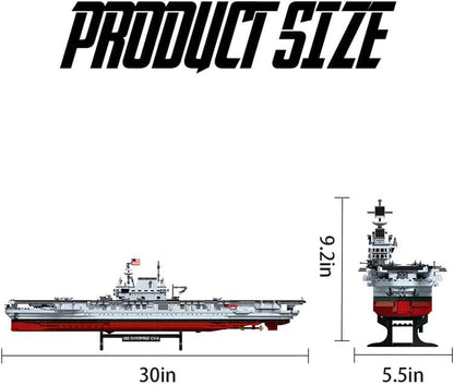 SEMKY Military Series USS Enterprise Aircraft Carriers MOC Building Blocks and Engineering Toy（1883 Pieces）