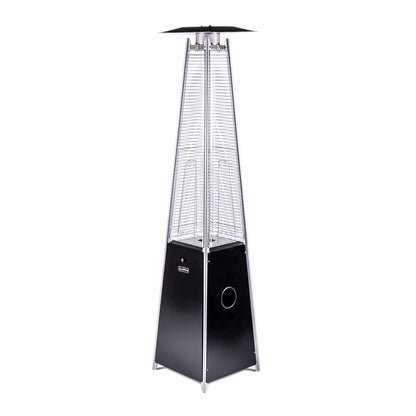 Patio Heaters for Outdoor Use, 40000 BTU Outdoor Heaters for Patio with Wheels, Quartz Glass Tube Outside Heater for Deck Backyard Commercial, Hammered Black