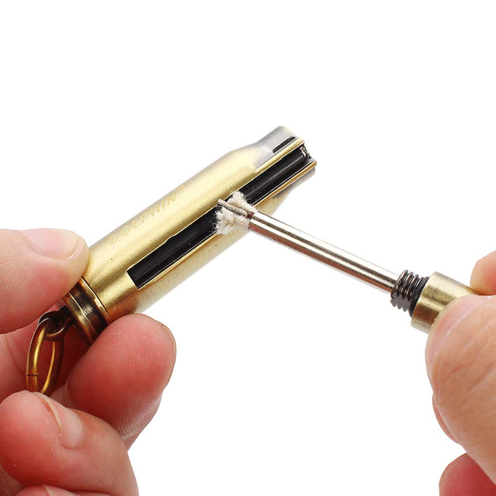 BOLLAER Matchstick Fire Starter, Fire Starter Flint Match Lighter Keychain Outdoor Camping Emergency Survival Gear, Best Gift for Outdoor Sports Enthusiasts