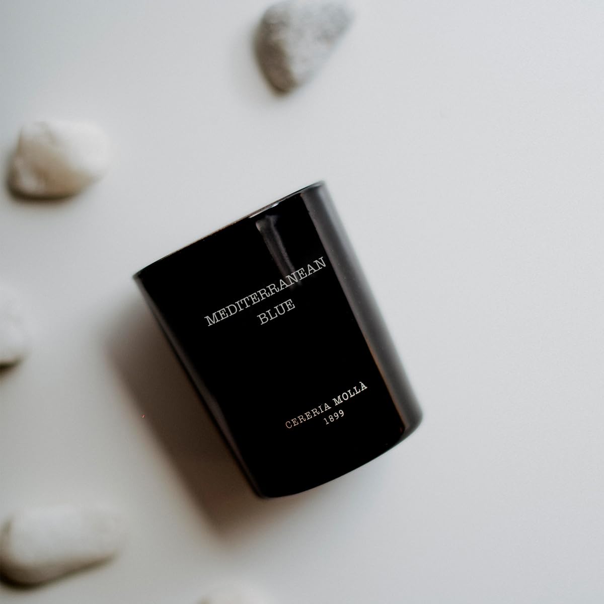 CERERA MOLLA 1899 | Mini Mediterranean Blue Aromatic Candle | 20 Hour Burn Time | Natural Fragrance | Recyclable Packaging | Artisan Candle