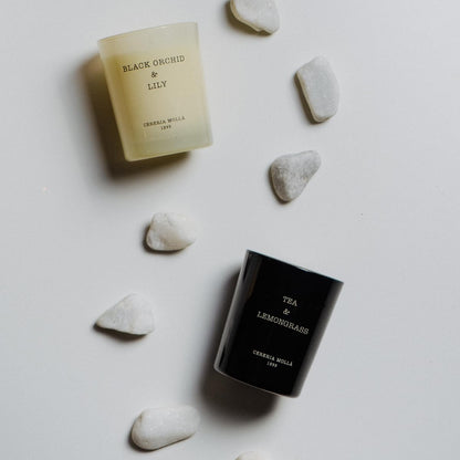 CERERA MOLLA 1899 | Mini Tea and Lemongrass Candle | 1 Wick Aromatic | 20 Hours Burn Time | Natural Fragrances | Recyclable Packaging | Artisan