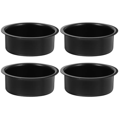 ARTIBETTER 4Pcs Halloween Metal Candle Cups - Iron Tealight Candle Holders for Party Decoration, Household Decor, Rustic Wedding, Christmas, 1.61x1.61x0.66in