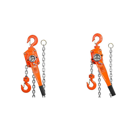 VEVOR Manual Lever Chain Hoist Bundle, Includes 3 Ton 6600 lbs & 1.5 Ton 3300 lbs Capacity 20 FT Come Alongs, G80 Galvanized Carbon Steel with Weston Double-Pawl Brake