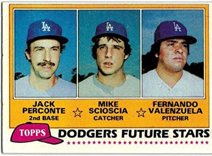 1981 Topps Los Angeles Dodgers Team Set with Fernando Valenzuela RC - 1981 World Series Champions - 29 MLB Cards