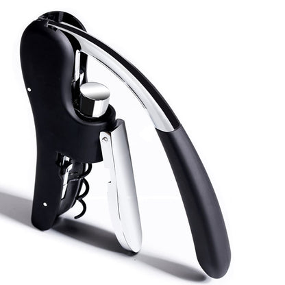 KEISSCO Wine Bottle Opener Manual Vertical Lever Corkscrew with Foil Cutter and Extra Spiral