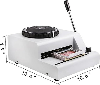 Wrobelax Metal Stainless Steel Stamping Code Dog tag Coder Manual Stamping Machine Stamping Code Printing Stainless Steel Embossed tag