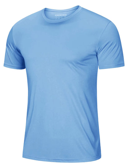 T-Shirts for Men Quick Dry Top Tee Rash Guards Running Shirt Dry Fit Lightweight Sun Shirts Gym T Shirts Active T-Shirt