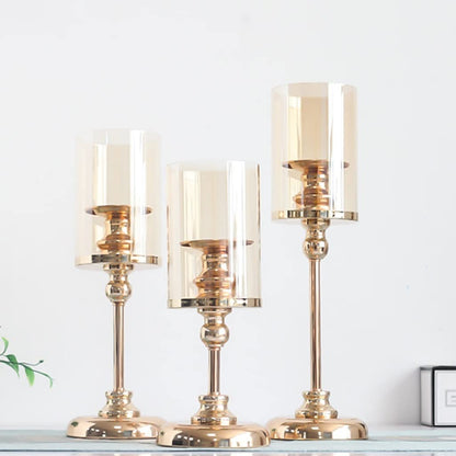 Candlestick Holder Decorative Candle Holders Dining Table Candle Holders Candle Holder Holders are Very Suitable as Dinner Candles Household Candles Decor Candle Holder(Large)