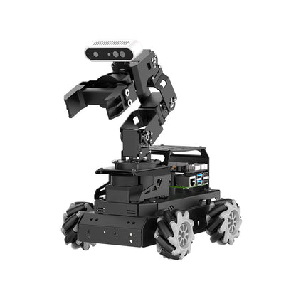 HIWONDER ROS2 Robot Car with ChatGPT Large AI Models, 6DOF Robotic Arm SLAM Mapping Navigation AI Vision Voice Control Scene Understanding ROS Learning, LanderPi Advanced Kit & RaspberryPi 5 8GB