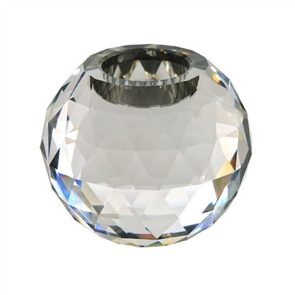 Candle Sconces Modern Simple Glass Candlestick Small Decorative Candlestick Holder Table Decoration Candle Stand/Display Candelabra (Size : L)