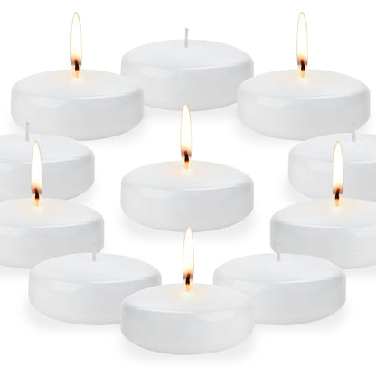 3 inch White Floating Candles Bulk,12Pack Dripless Wax Unscented Wax 13-15Hours Burning, Wedding Party Candles,for Centerpieces Suitable for Cylindrical Vases,Swimming Pool,Restaurant Decoration
