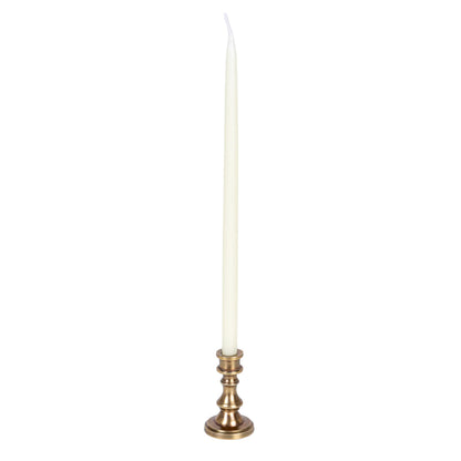 Creative Co-Op Small Antique Cast Aluminum Taper Holder, Gold