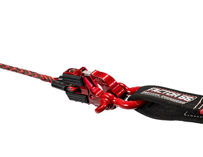 Factor 55 00250-01 Ultrahook Winch Hook Closed System Shackle Max Load 16,000 lbs ULT Strength Shackle Pin Mount 48,000 lbs Offroad 4x4 Adventure – Red.