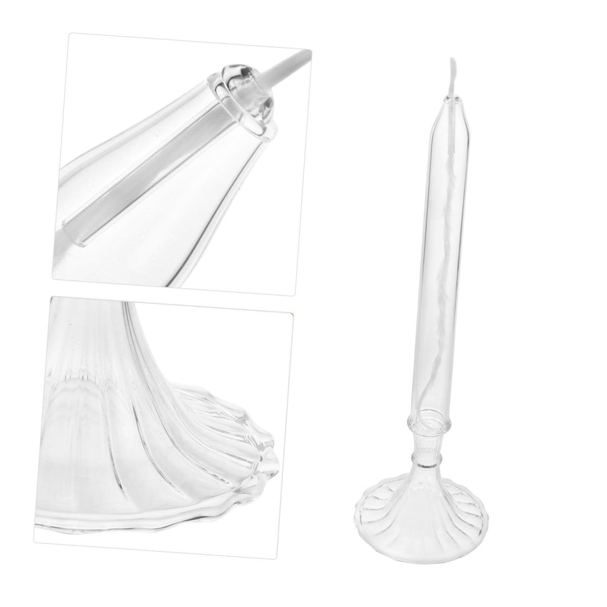 Refillable Liquid Oil Candle Lamps Vintage Kerosene Lamp Candle Holders Glass Paraffin Shabbat Candle Holder Cup and Wick for Home