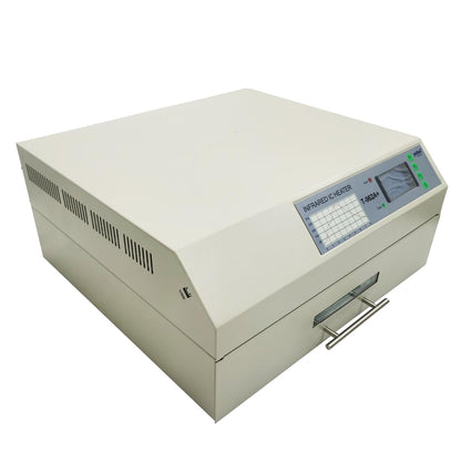 INTBUYING 110V Reflow Oven T962A+ 2300W Micro-computer Control Reflow Soldering Machine with 17.7x14.6 Inch Soldering Area Drawer Type Lead Infrared IC Heater Free Reflow Soldering Machine