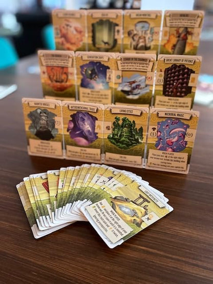 Stonemaier Games: Tapestry: Fantasies &amp Futures Expansion by Chris Scaffidi &amp Mike Young | Add to Tapestry | New Civilizations Cards &amp Cities | Inspired by Fantasy &amp Sci-Fi | 1-5 Pla