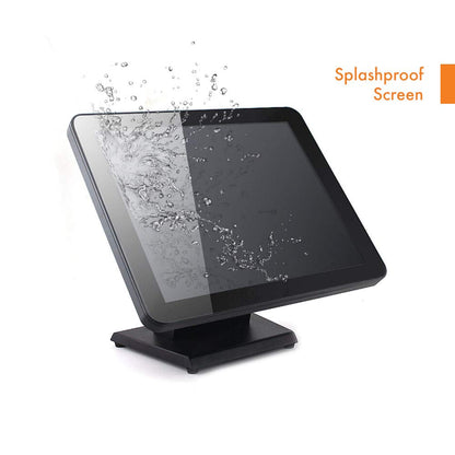 Angel POS 17-Inch Capacitive LED Backlit Multi-Touch Monitor, True Flat Seamless Design Touchscreen, VGA