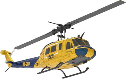 C032 UH-1 Huey RC Helicopter for Adults 1/48 Scale 2.4G 6CH Flybarless Remote Control Military Helicopter 3D Stunt Flight &amp High-Precision RC Airplane for Beginners