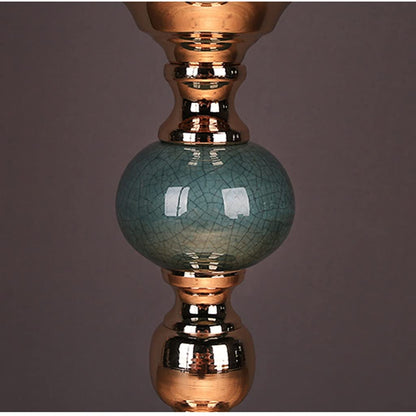 Candle Holder New Chinese Style Ceramic Candle Holder Home Table Decoration Romantic Candle Candles Dinner Props Decoration Candle Holder Wine Cabinet Candlestick (Size : B)