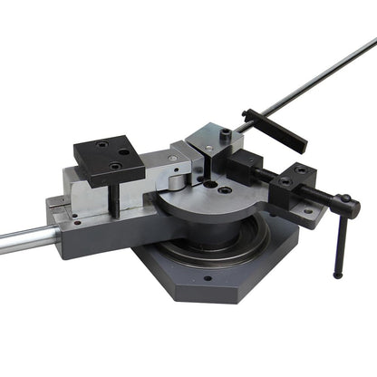KAKA INDUSTRIAL Flat Bar Bender,Zinc-Plated Mold for Anti-Rust & Smooth Finish, Bends Flat Steel (1.18"x0.394"), Round Steel (0.59"), Square Steel (0.511"), Scroll, Radius, Angle SBG-40
