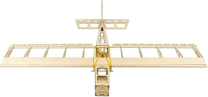 Balsa Wood Airplane R03 STICK-06 Model Aircraft 580mm Wingspan Laser Cut Unassembled Flying Model Aircraft to Build DIY RC Airplane Kit for Adults Beginners (KIT+Motor+ESC+Servos+Covering)