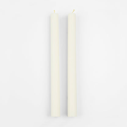 Meri Meri Tall Table Candles (Pack of 2), 10" Tall, Unscented, Long Burn Time Approx 6 hrs., Meri Meri Candles